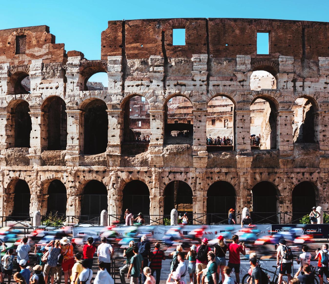 Rome's most famous monument, the Colosseum, was a neat aspect of the circuit around Rome