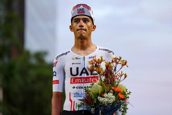 Isaac del Toro rode to third place in the Tour Down Under Classic on his UAE Team Emirates debut