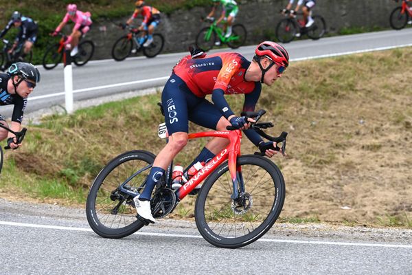 Pavel Sivakov (Ineos Grenadiers) in action at the Giro d’Italia this year