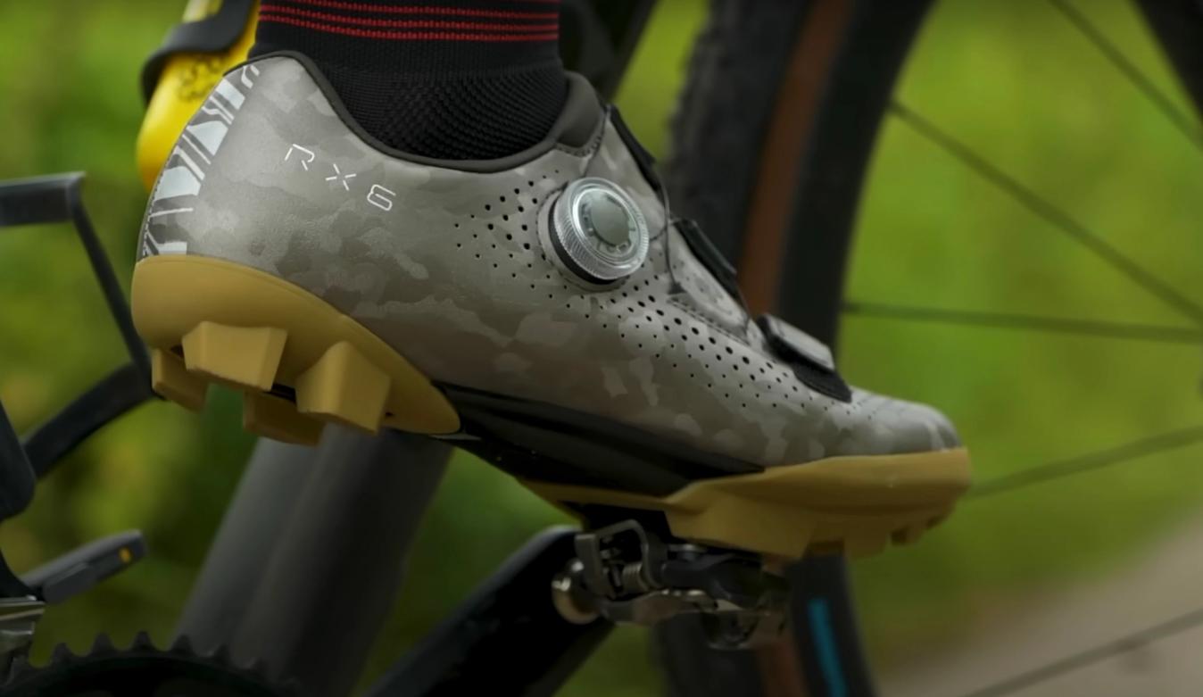 Gravel riding might have you off the bike and pushing meaning mountain bike shoes and pedals could be a good choice