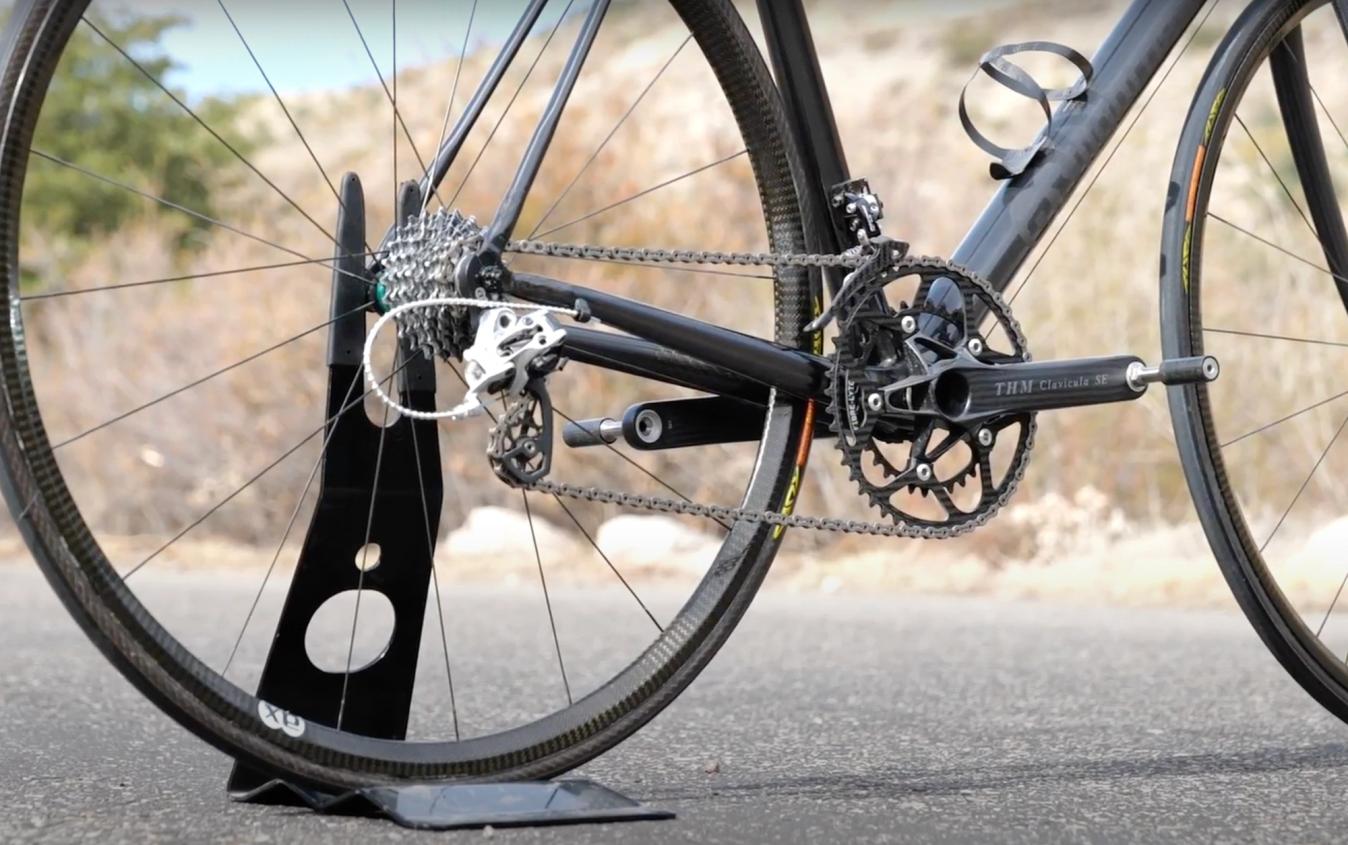 The drive train is a concoction of lightweight and modified parts 