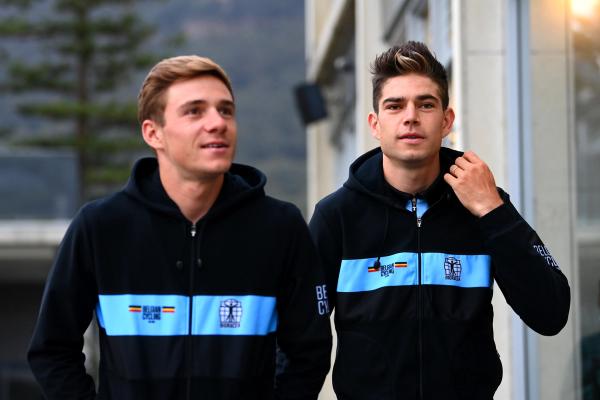 Remco Evenepoel (left) and Wout van Aert (right) have been teammates on the national level, but never as part of the same trade team