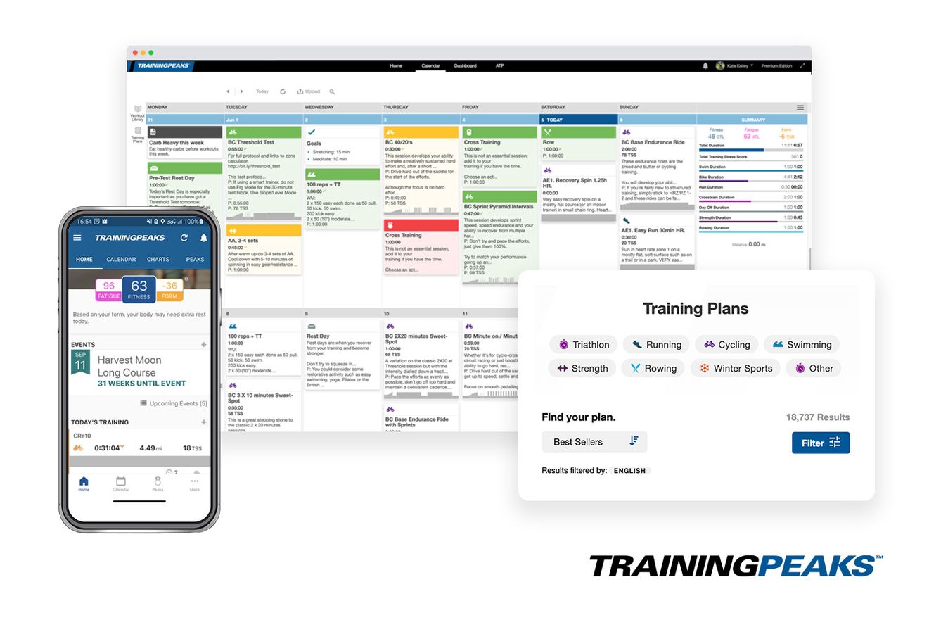 Training peaks offers a platform ideal for coached athletes and riders who like to analyse their training
