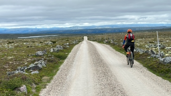Long gravel roads near Tynset, Norway