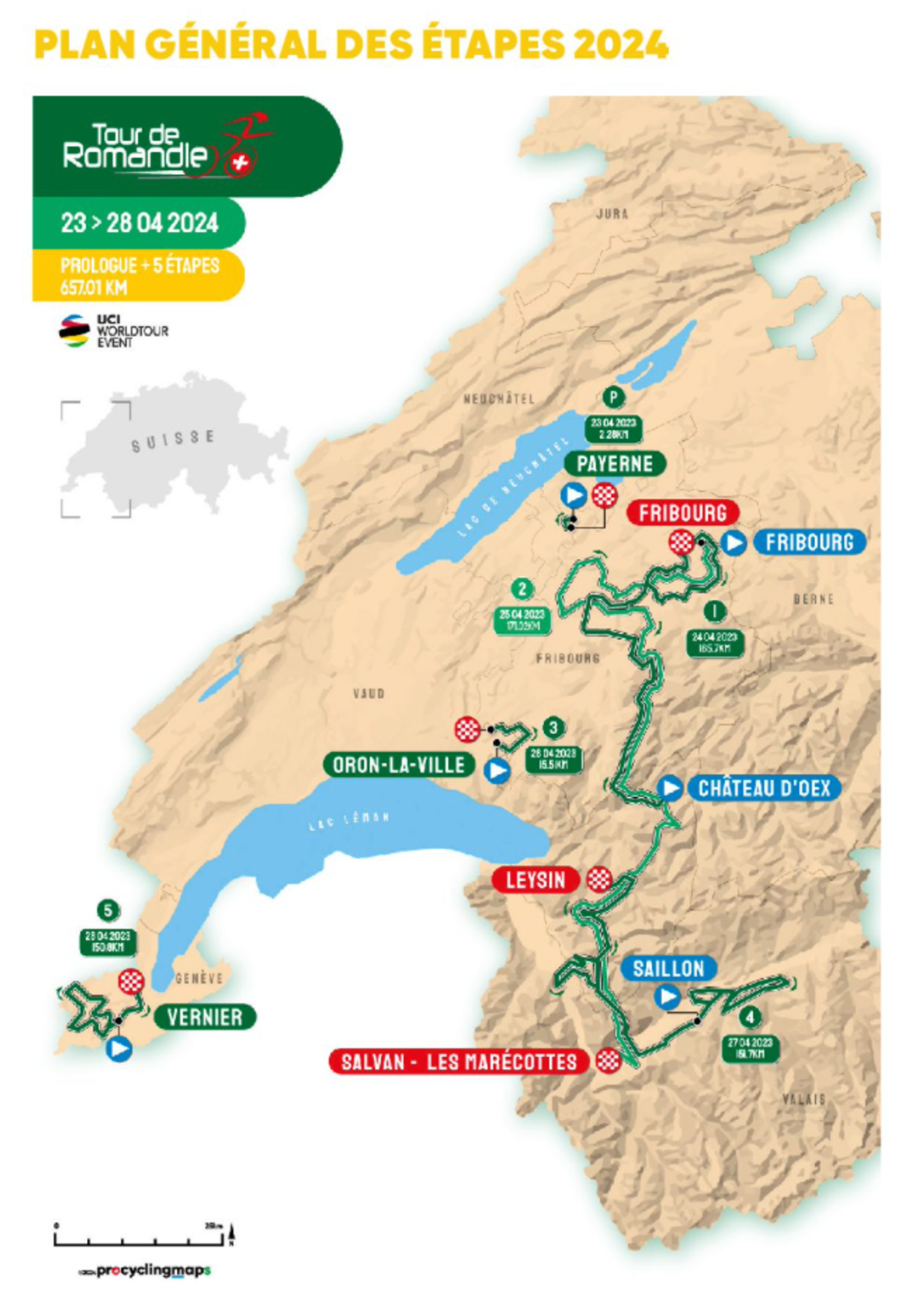 An overview of this year's Tour de Romandie