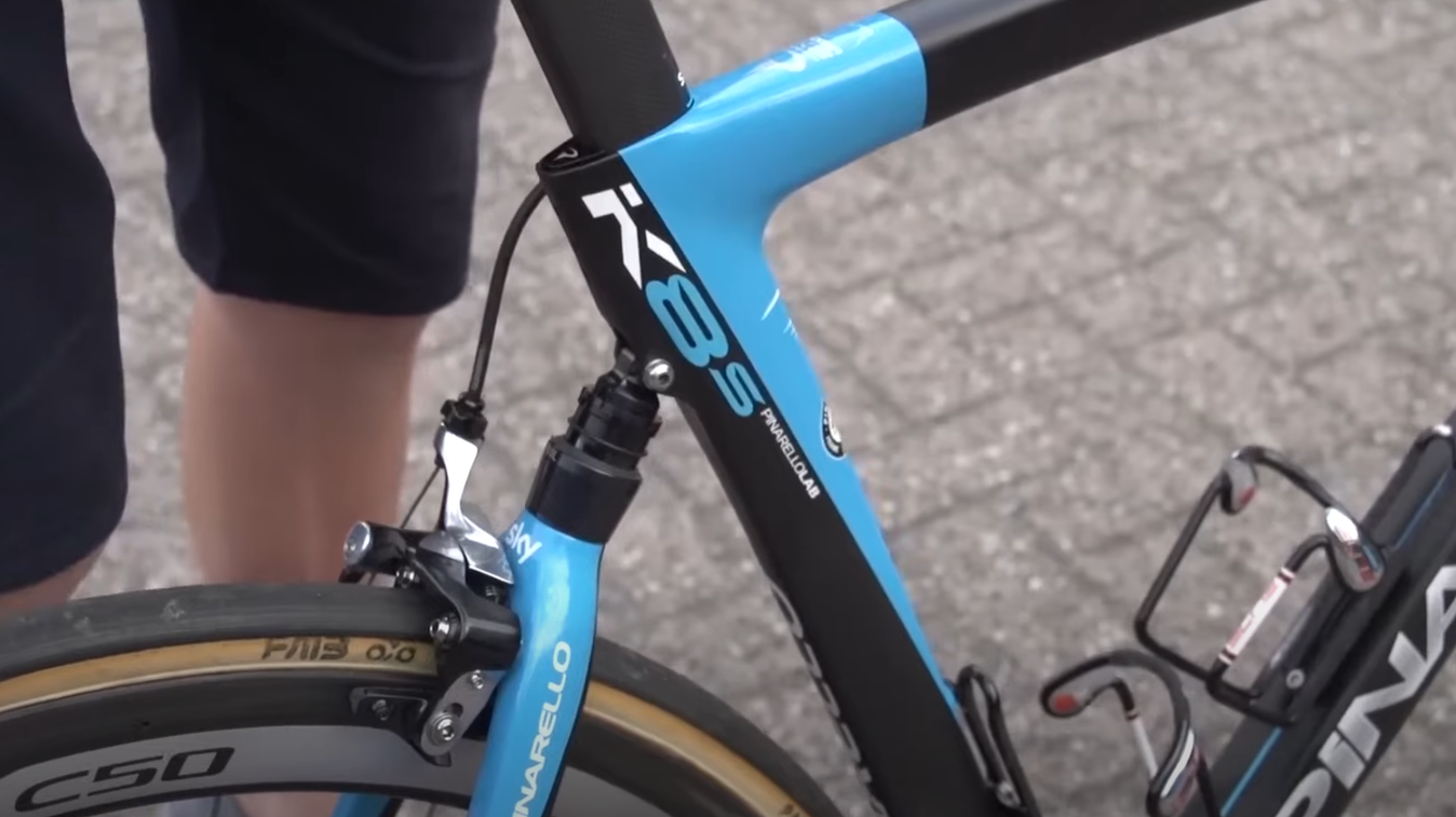 The Pinarello K8-S was only briefly tested at Paris-Roubaix