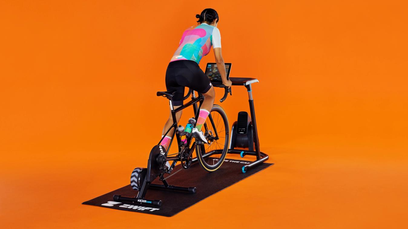 The Zwift Cog allows for almost any bike that is 8-speed or above to be used with the Kickr Core trainer