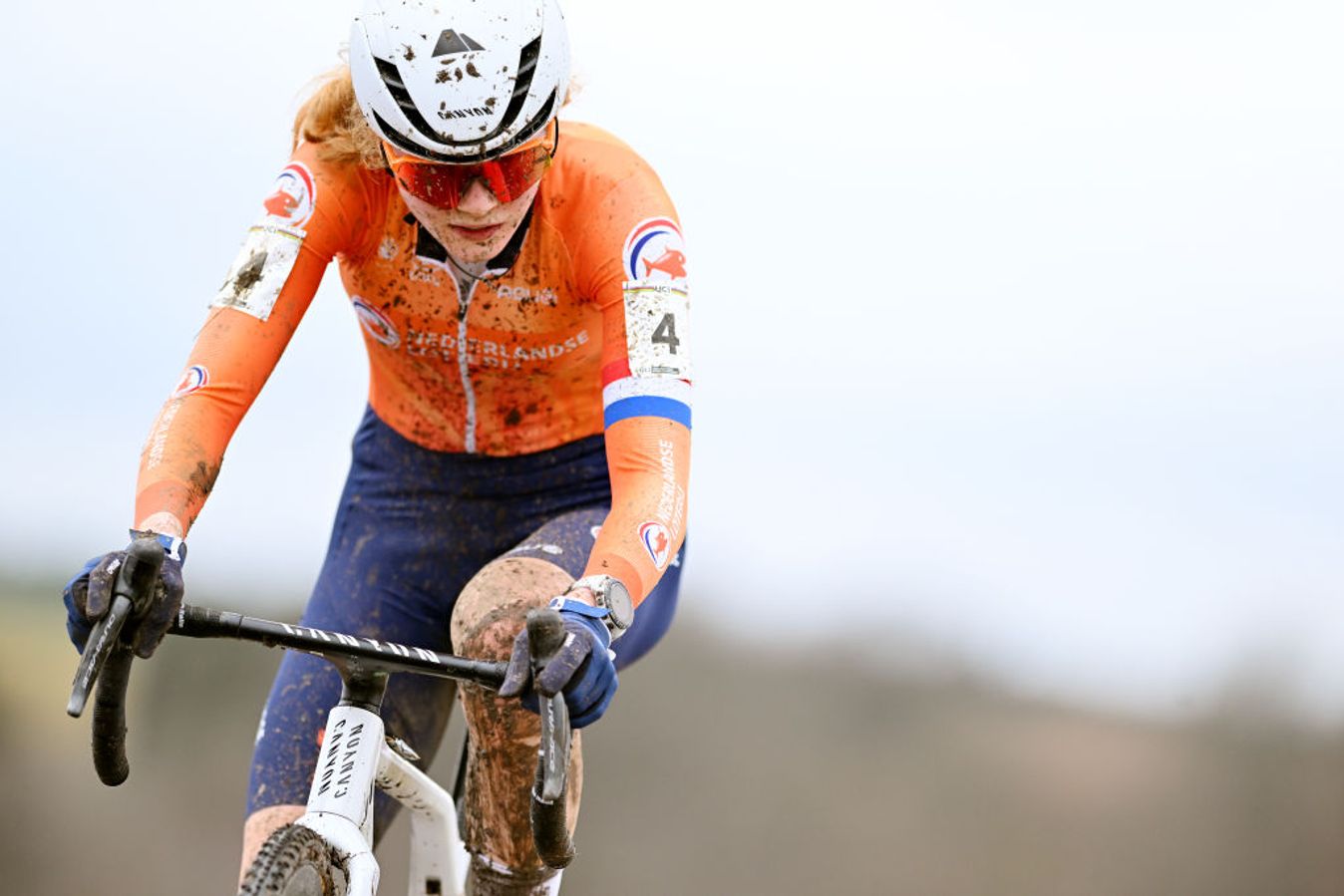 Puck Pieterse in cyclo-cross action this winter