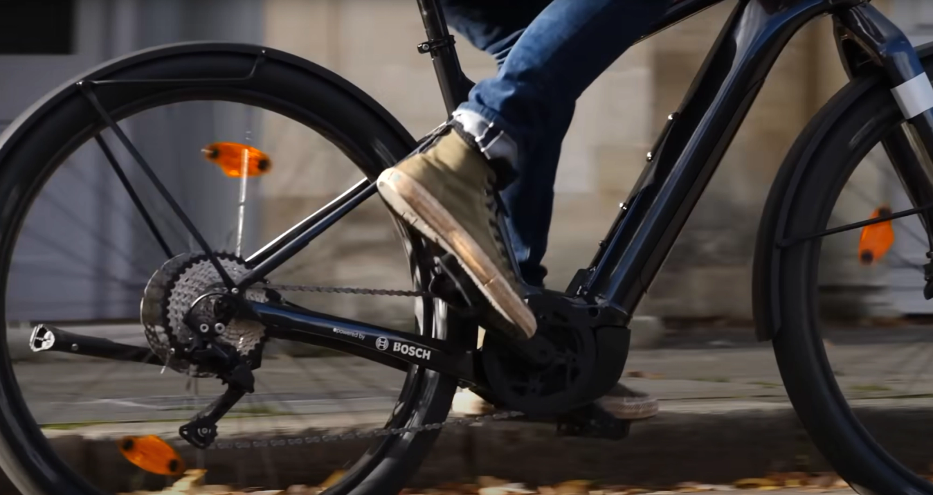 E-bikes have motors that provide assistance as you pedal
