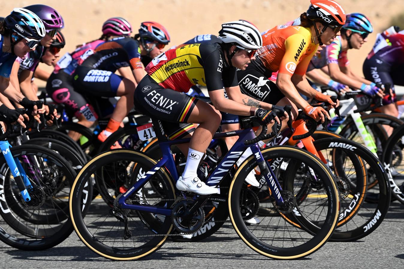 Canyon's Aeroad in action at the UAE Tour