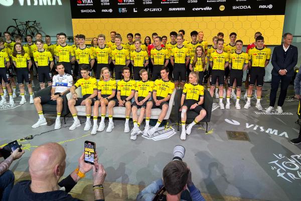 Visma-Lease a Bike presented their team, a few of their goals and three contract extensions on Thursday