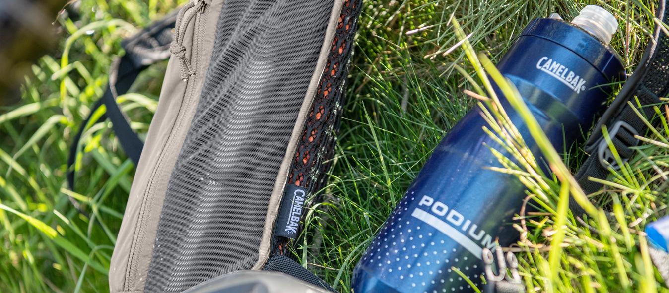 Camelbak products - Podium water bottle and hydration pack