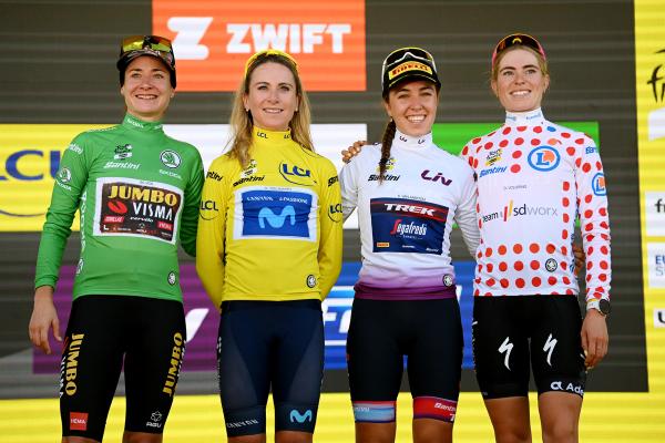 Who will take home the Tour de France Femmes distinctive jerseys next Sunday?