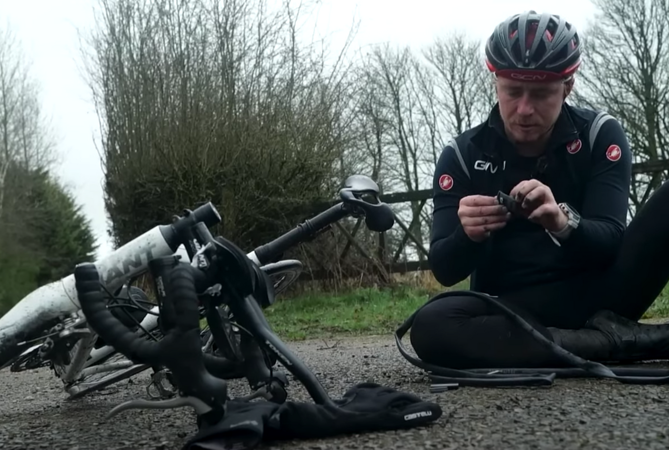 It's easier and less messy to fix an inner tube puncture