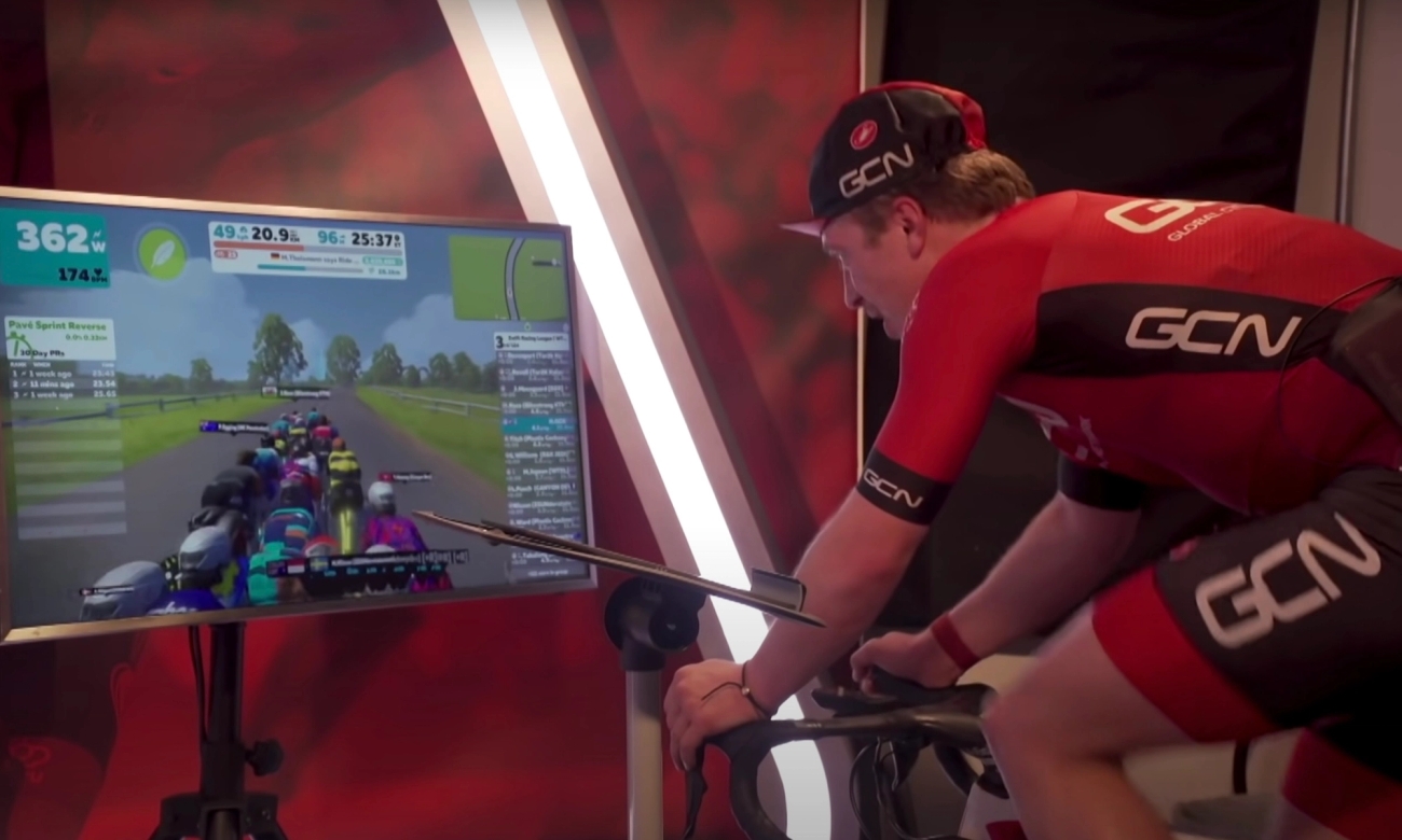 Zwift racing can have you digging deeper than if you were to try and replicate the efforts on your own