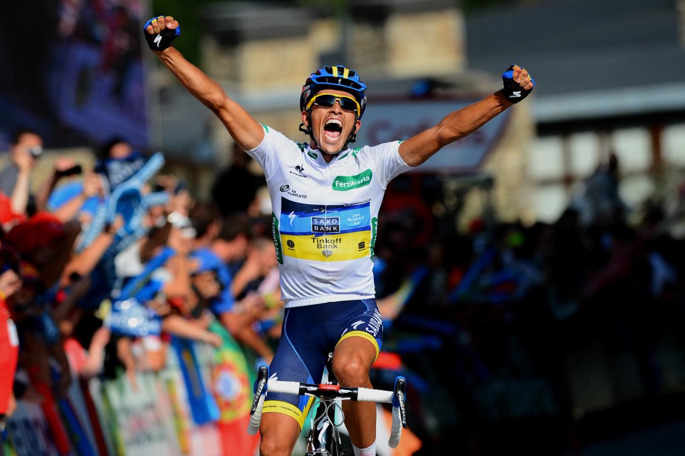 Contador went into the Vuelta a España race lead with his win in Fuente Dé