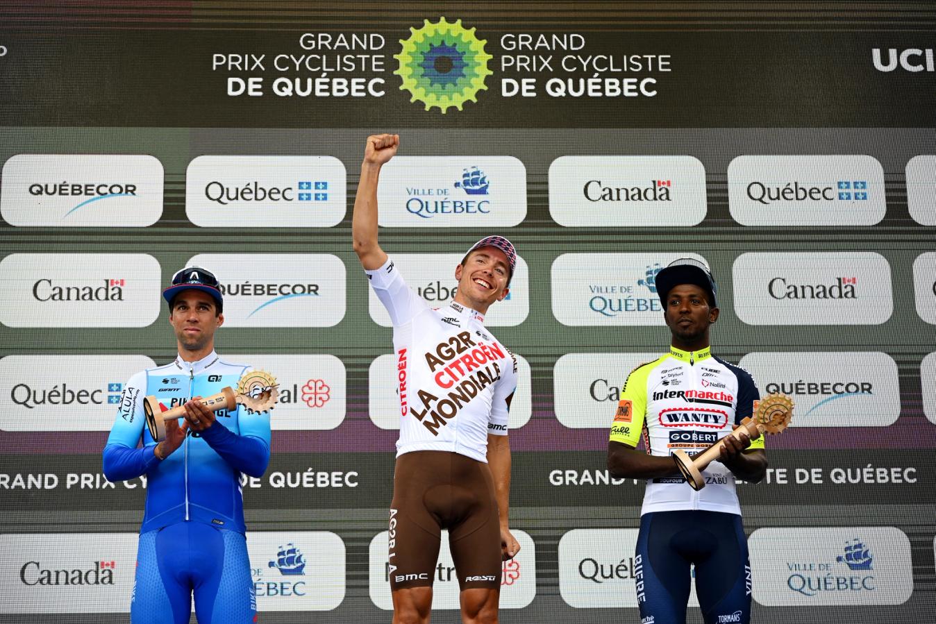 While the some of the top riders are skipping this years Canadian one days, the podium of the GP Quebec will all be back