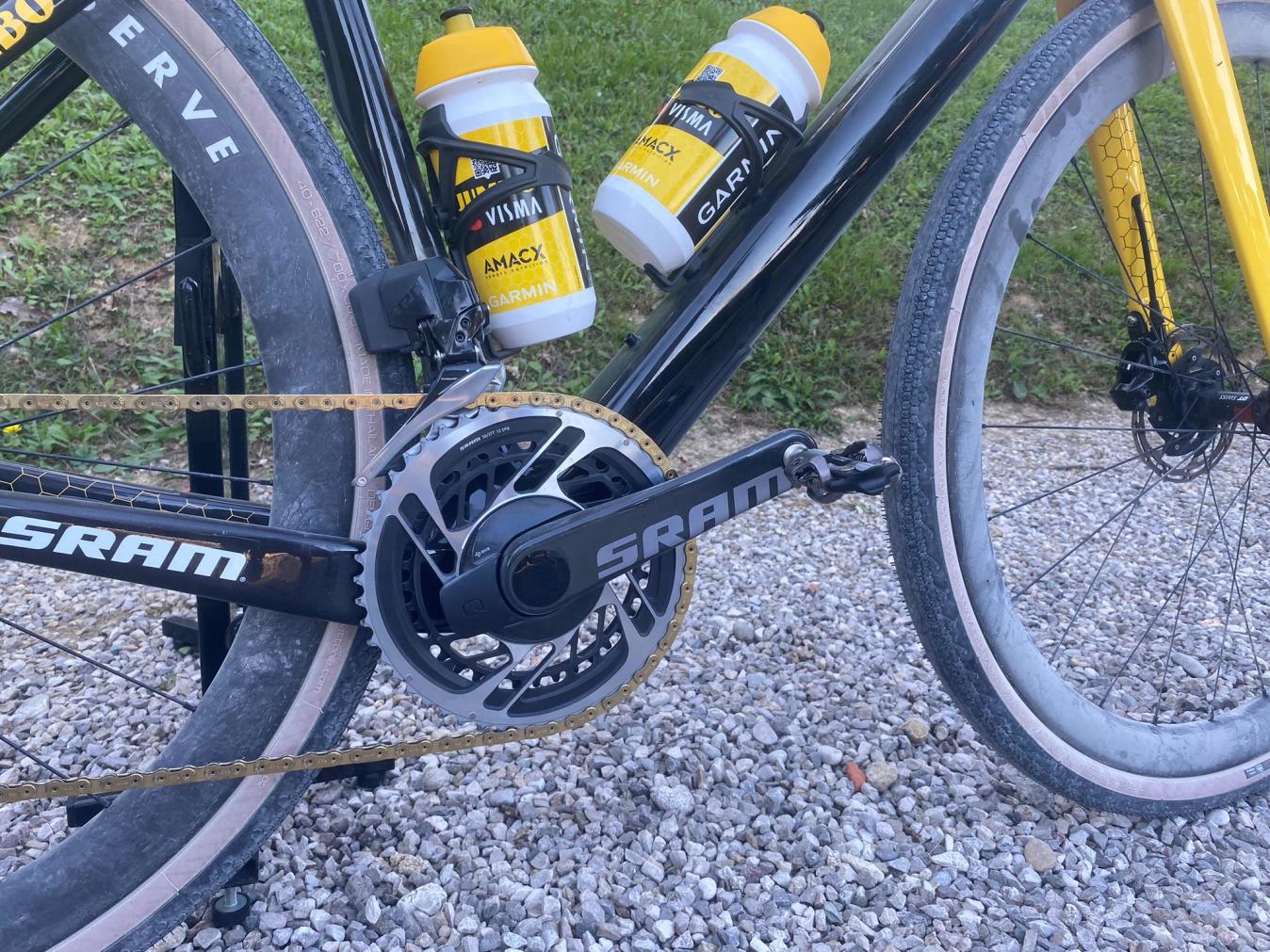 The Time Pedals on Wout van Aert's gravel rig