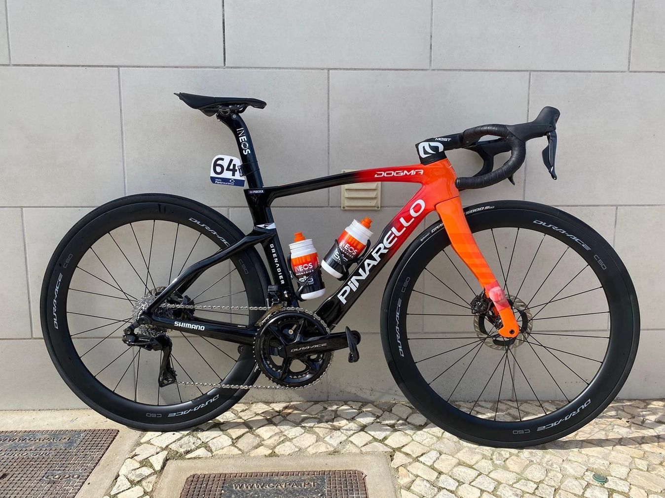 Different colourway but a very familiar Pinarello Dogma for Ineos Grenadiers in 2024