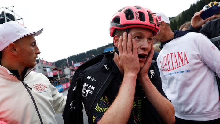Georg Steinhauser could hardly believe he had won a stage of the Giro d'Italia