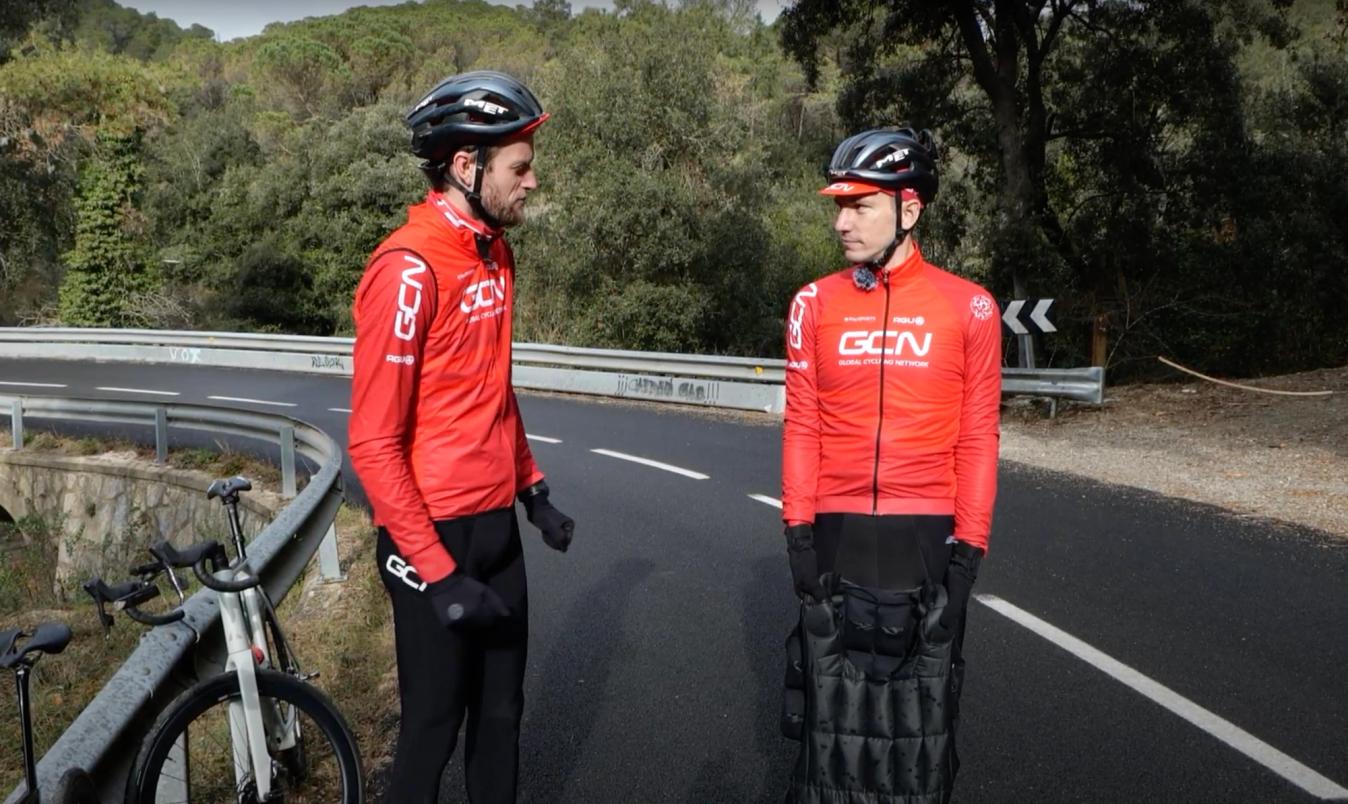 The boys aim to find out if adding a 25kg weight vest has any impact on their descending speed 