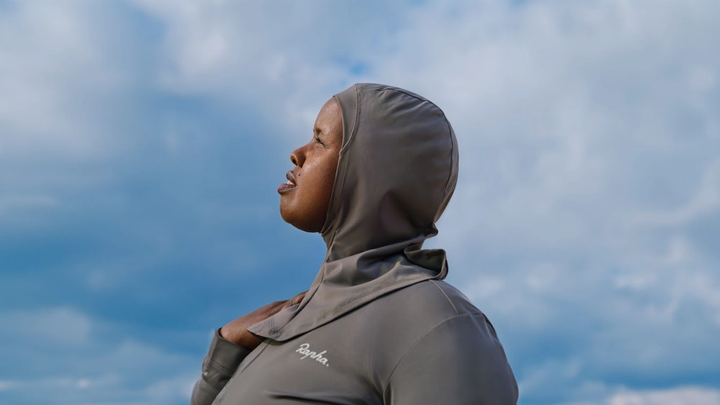Rapha are the first brand in the cycling space to offer a Hijab as part of its clothing range 