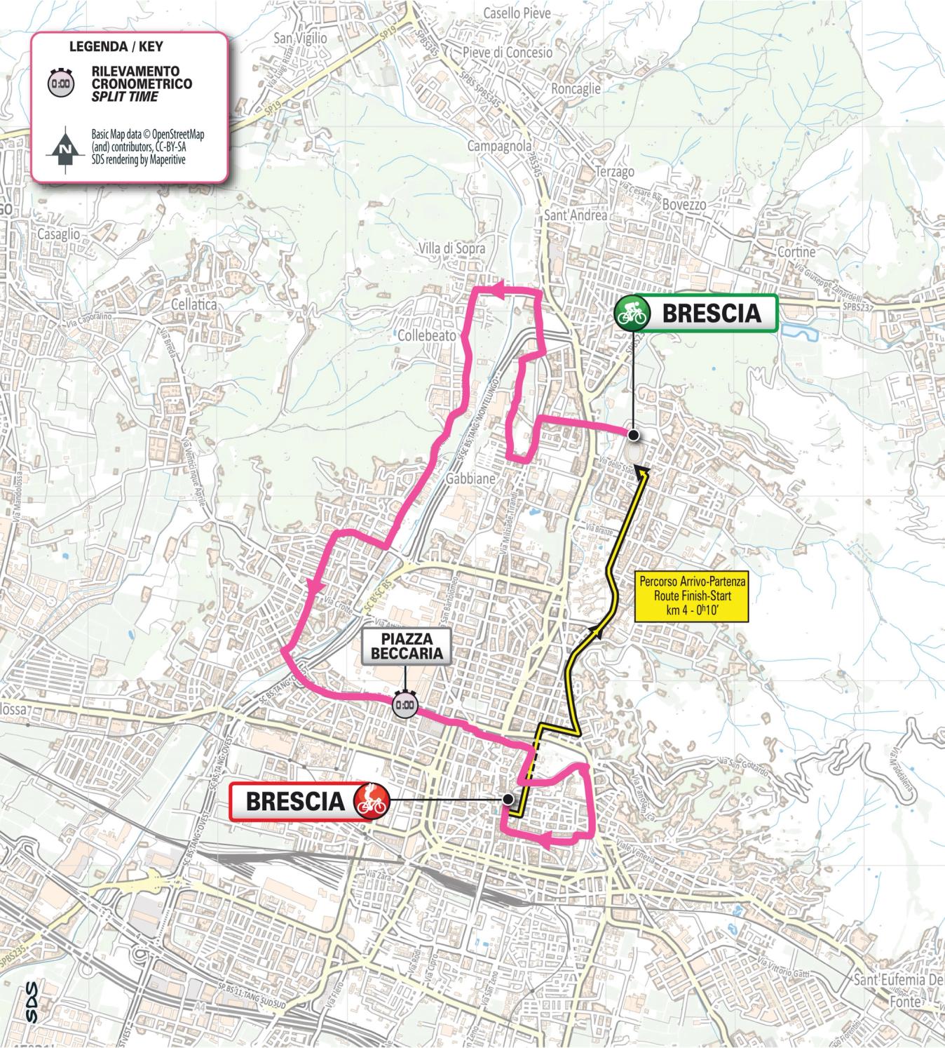 The stage 1 opening time trial in the 2024 Giro d'Italia Women