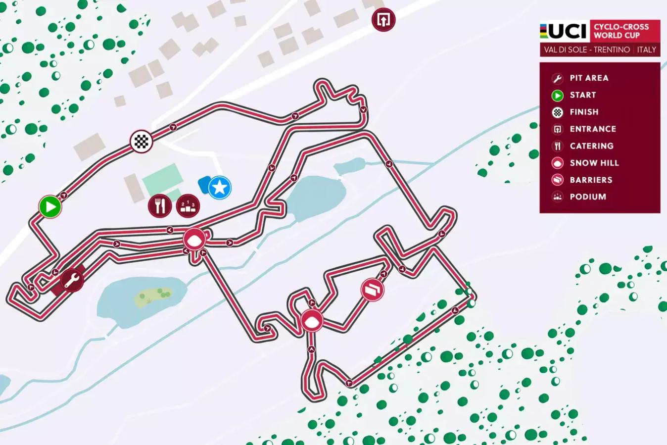 The Val di Sole World Cup course