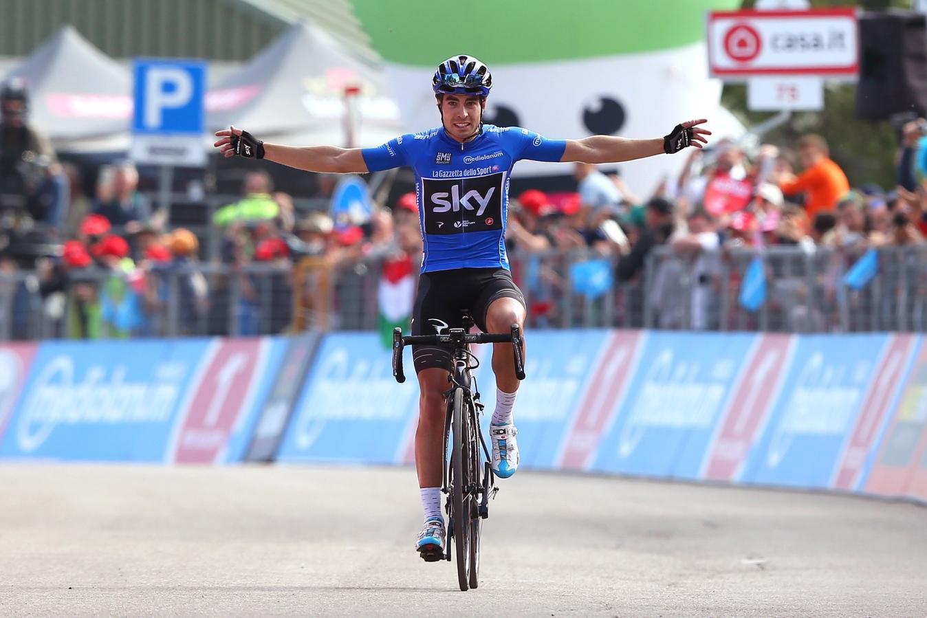 Mikel Landa won stage 19 of the 2017 Giro d’Italia, on his way to winning the KoM jersey