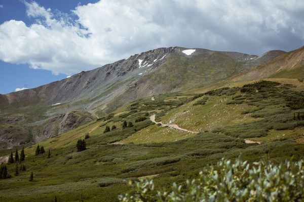 The high alpine tundra of Colorado. The CT is known for miles of high altitude singletrack and jeep roads in the Rocky Mountains