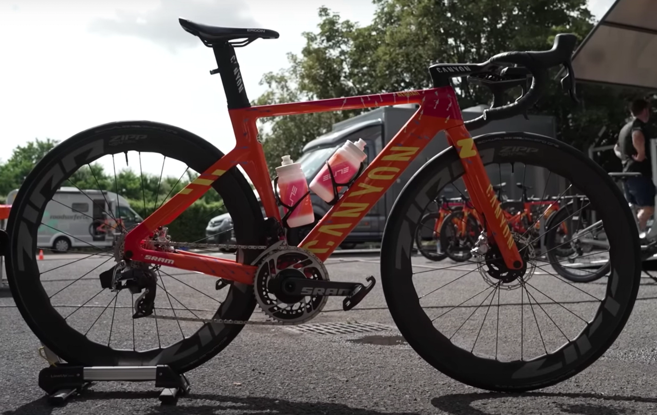 Canyon-SRAM's new orange design is inspired by Zwift.