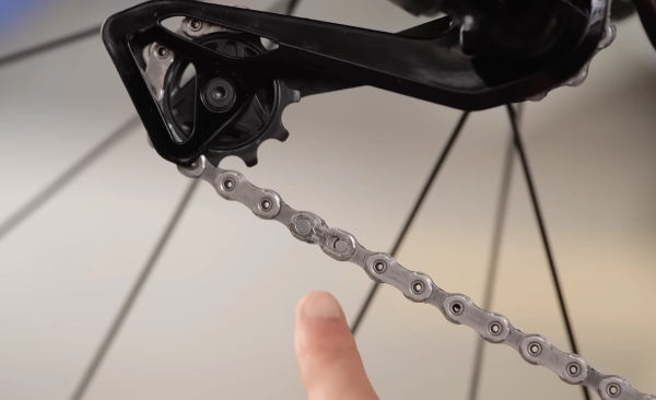 Look to see if your chain has a quick link like this