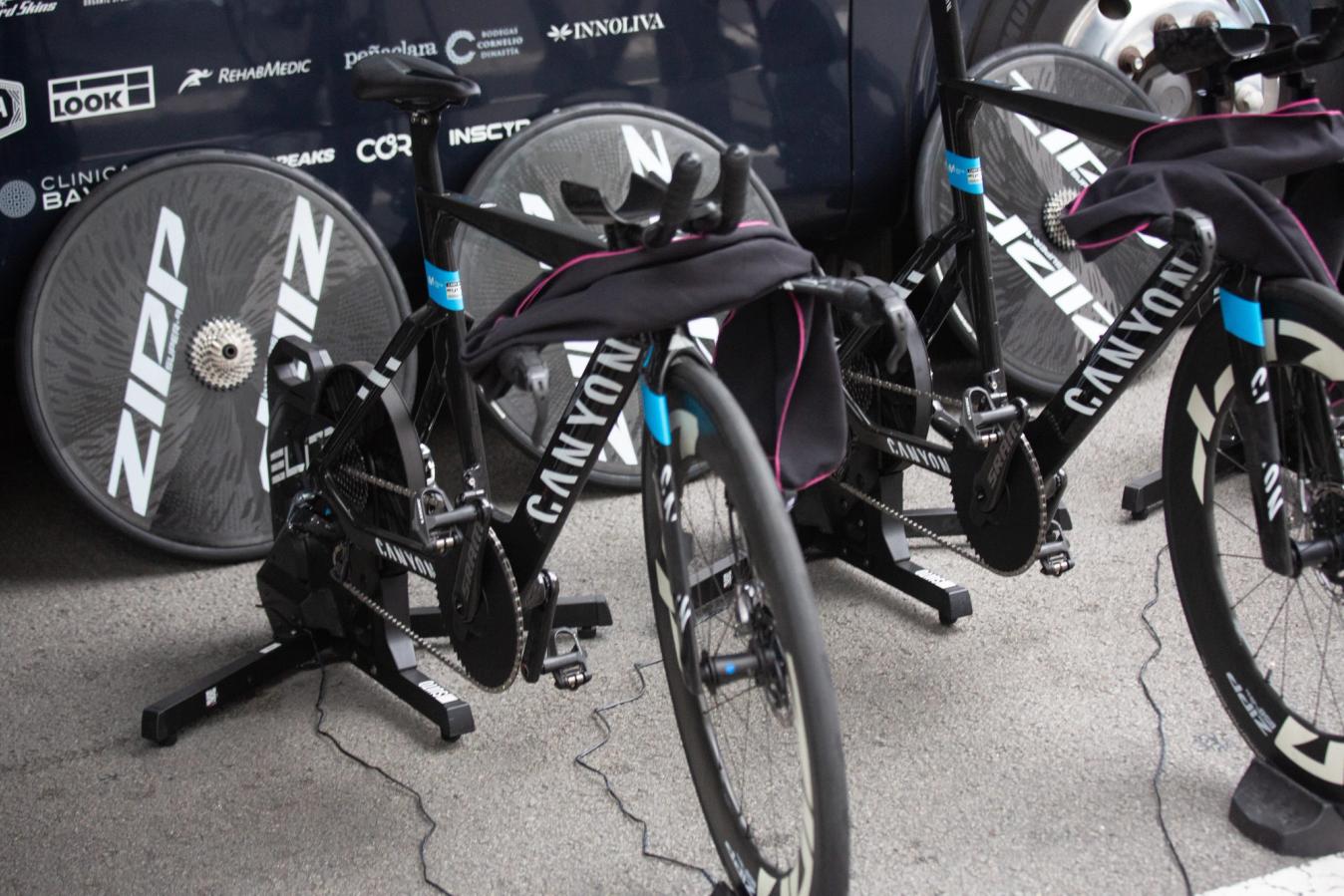 The Elite Suito is the most popular turbo trainer at the Vuelta a España