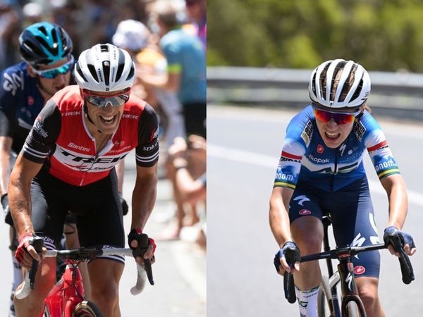 Richie Porte and Sarah Gigante win the Willunga Hill time trial