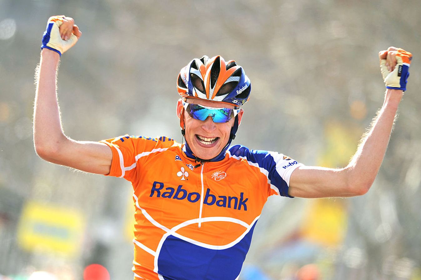 Robert Gesink winning a stage at the Tour of California in 2008