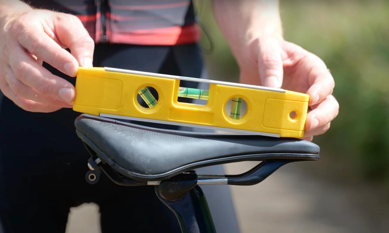 Measuring your saddle angle should be done along the whole length of the saddle