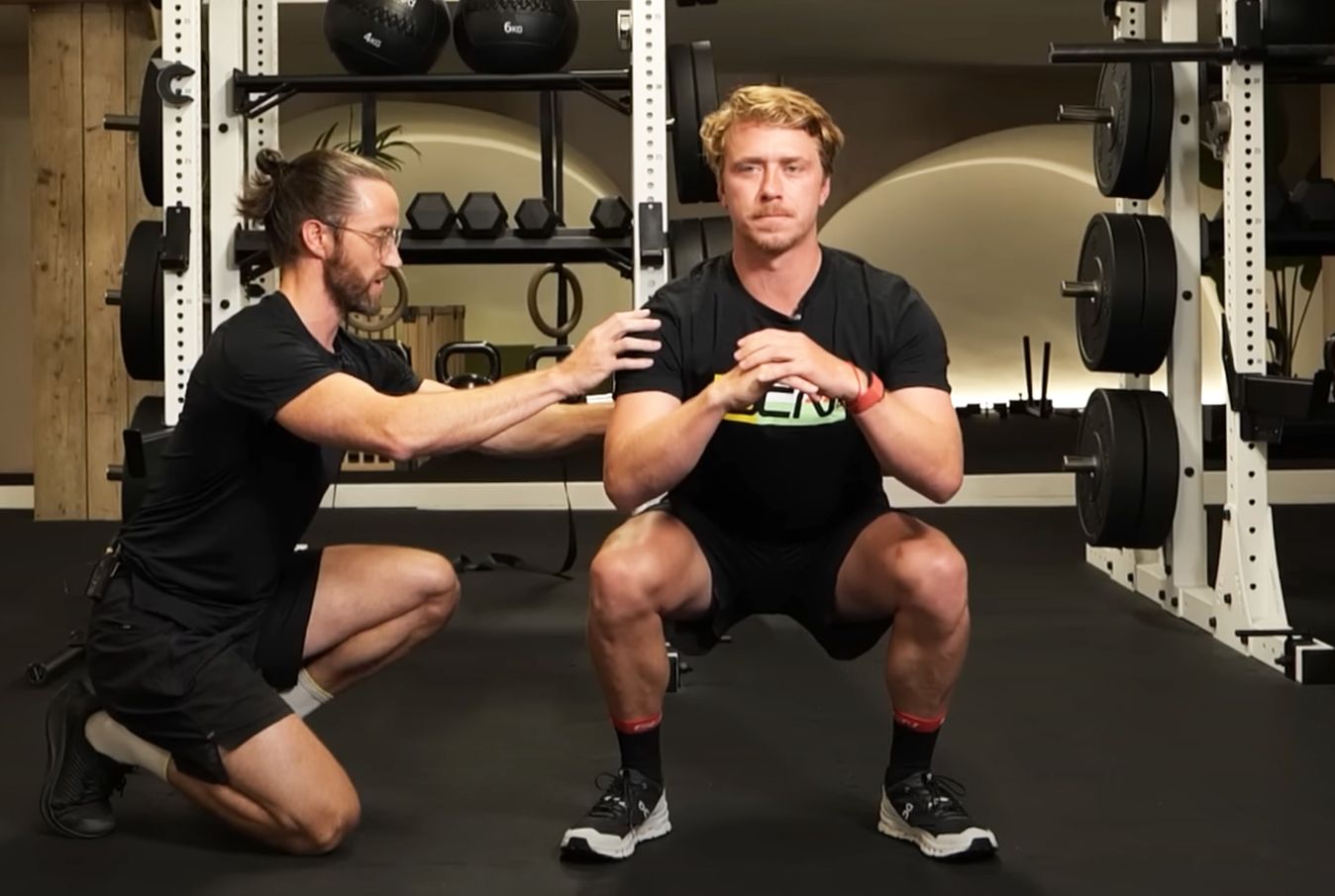 Body weight squats can improve leg strength