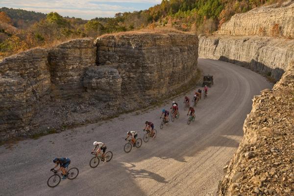 Out on the course of the Big Sugar Classic gravel race