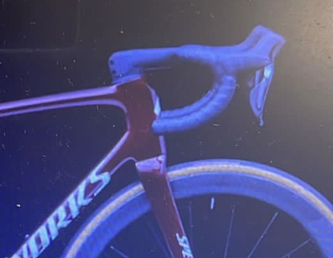 The Tarmac SL8 appears to have a deeper head tube.