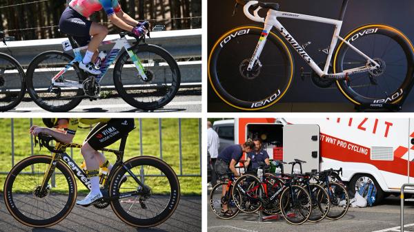 A selection of the bikes that will be in action in the Women's WorldTour in 2024