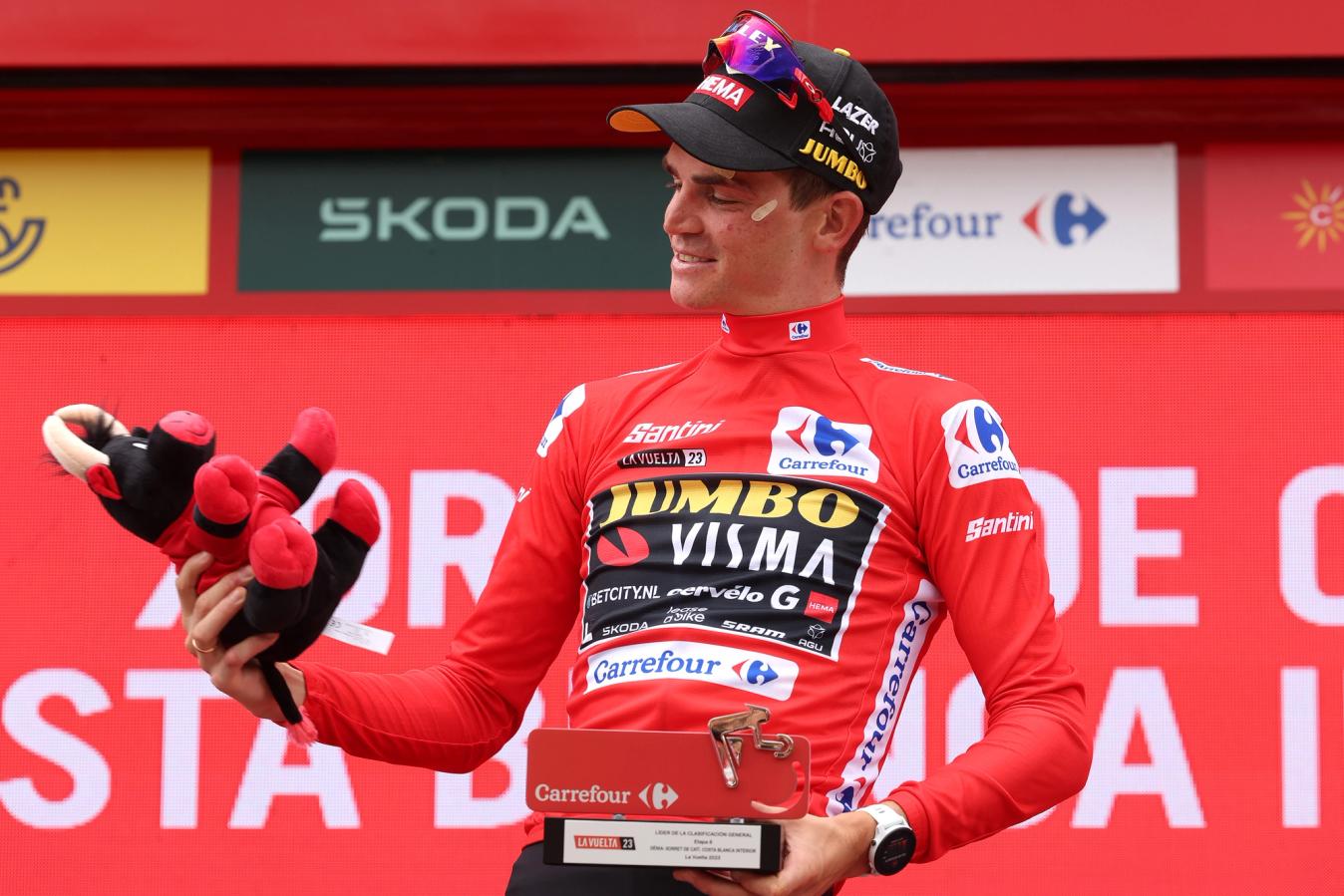 Sepp Kuss: 'It was amazing to see Primož win the stage and then when I crossed the line I realised that I could also be in the red jersey, so it is really cool'