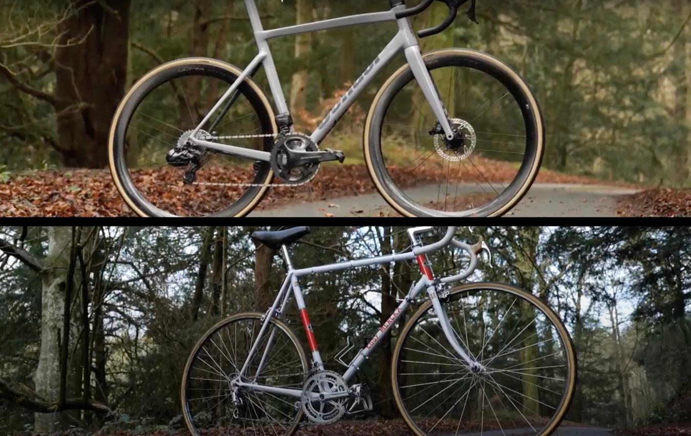 There isn't a lot on these two bikes that is the same, in 54 years cycling has seen a massive leap forward in technological design