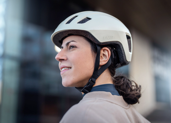 Lazer's new helmet is made from recycled CDs