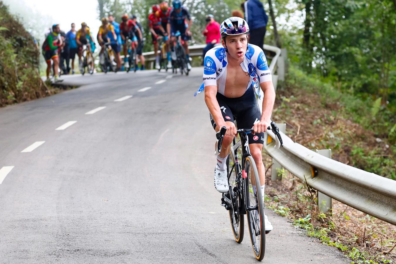 Not until he was swept up by Bahrain Victorious did Remco Evenepoel accept defeat on the Angliru