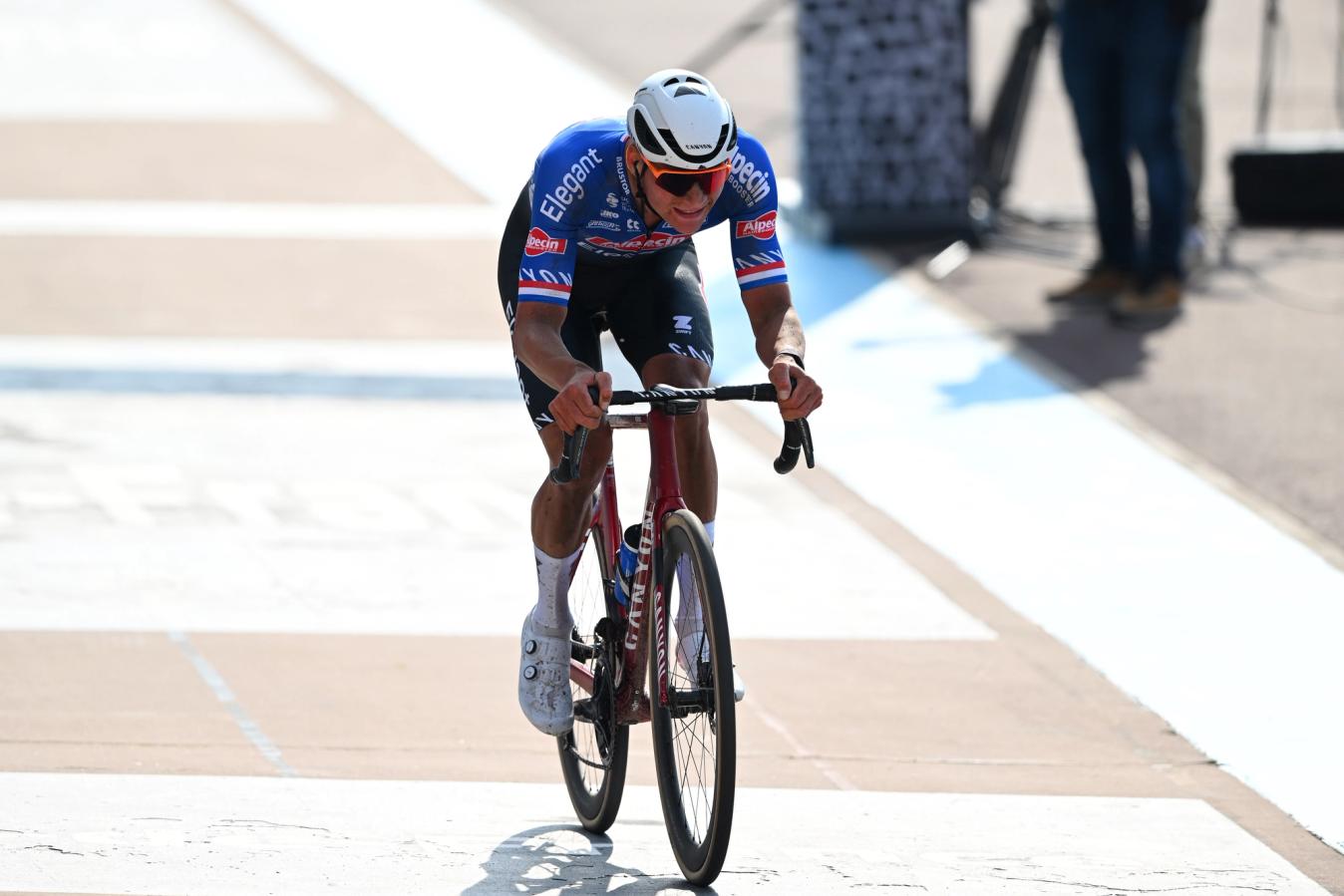 Mathieu Van Der Poel rode a prototype Aeroad frame to victory at Paris Roubaix.