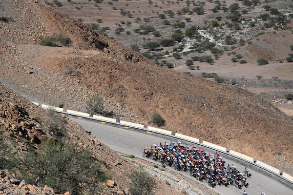 The Tour of Oman is known for its warm weather but has been hit by unusually heavy rain