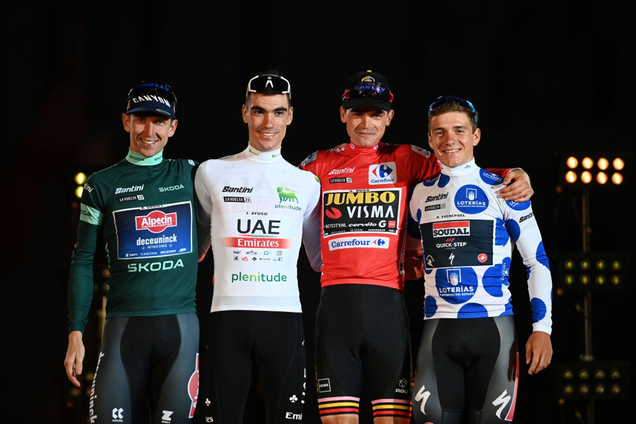 The jersey winners of the 2023 Vuelta a España