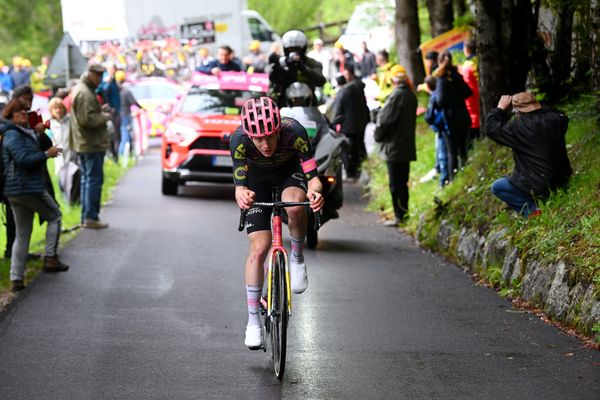 Georg Steinhauser was the last rider to taste success from the breakaway on stage 17 of the Giro d'Italia