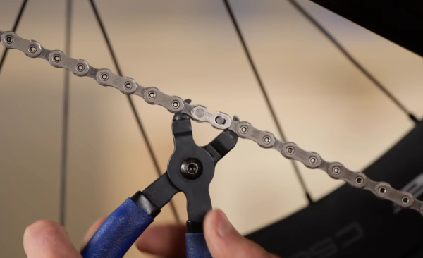 Chain link pliers come in handy again for this step