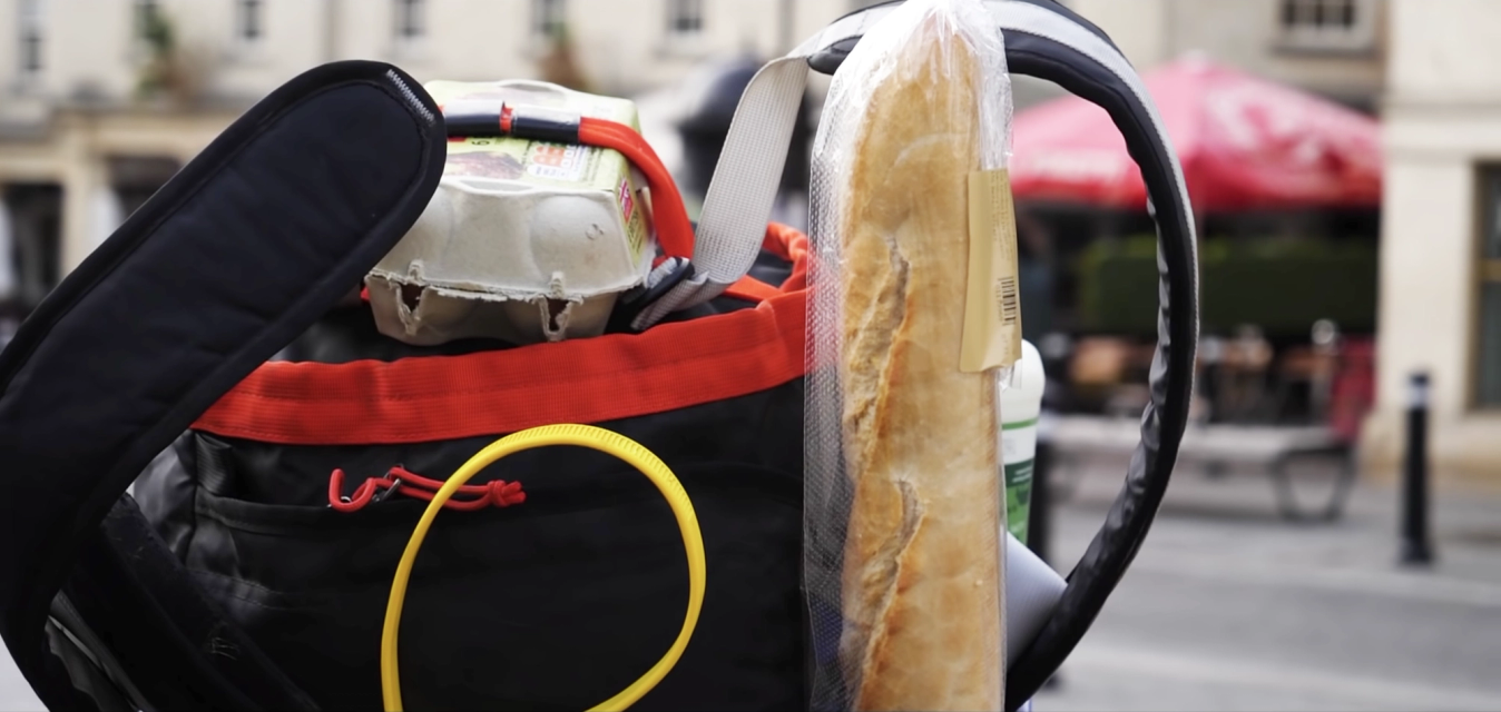 You might find your bags bristling with supermarket goodies for the last part of your ride